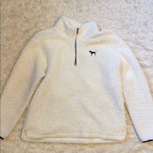 VS PINK WHITE SHERPA